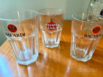Bicchieri cocktail Bacardi-Havana