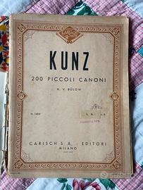 Spartito KUNZ 1937 -XVI Epoca Fascista Carisch Mil
