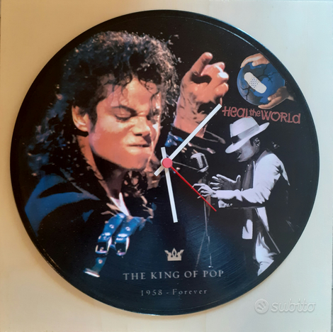 Orologio su vinile omaggio a Michael Jackson usato  Torino