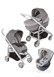 Passeggino CHICCO TRIO LOVE UP Titanio Ben Tenuto