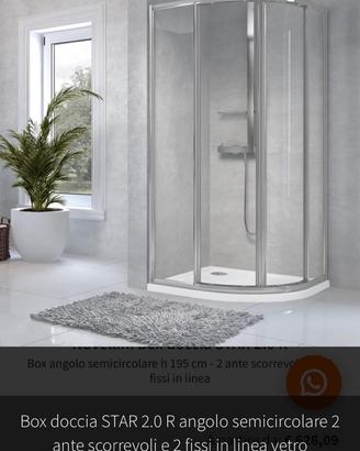 BOX DOCCIA ad angolo semicircolare Star 80X80