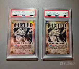 2 x Marshall D. Teach op09-093 wanted Psa10