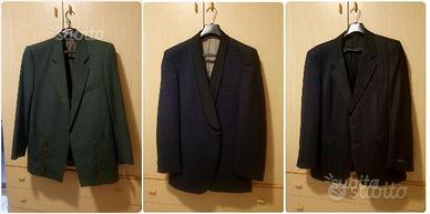 3 giacche uomo verde blu e nera