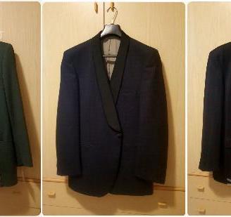 3 giacche uomo verde blu e nera