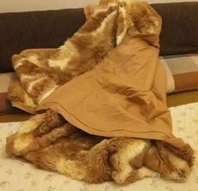 coperta di lana e pelliccia di Guanaco