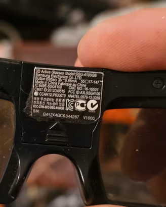 occhiali 3d attivi samsung