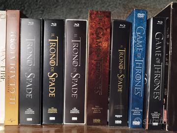 trono di spade ljbri e dvd