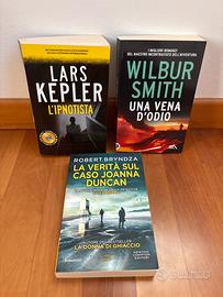Set 3 libri thriller in perfette condizioni