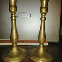 Coppia di Candelieri in ottone.