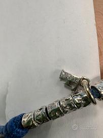 Braccialetto dodo oro bianco e brillanti