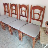 Sedie in legno cn schienale alto