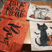 4 federe cuscini 50x50 tema halloween. 