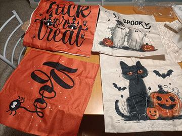 4 federe cuscini 50x50 tema halloween. 