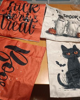 4 federe cuscini 50x50 tema halloween. 