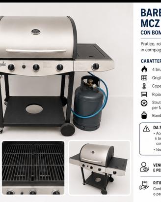 BARBECUE A GAS MCZ GARDEN + BOMBOLA