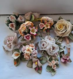 Lotto oggetti Capodimonte in porcellana- Roma.