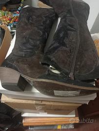stivale texano donna camoscio 37