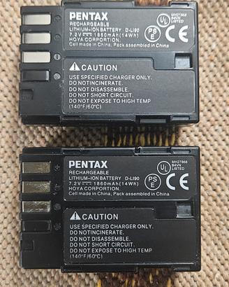 batterie Pentax D-LI90 nuove x k5 -km-k30 nuove