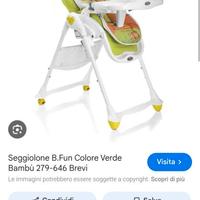 Seggiolone pappa brevi