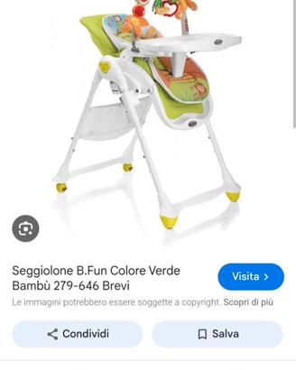 Seggiolone pappa brevi