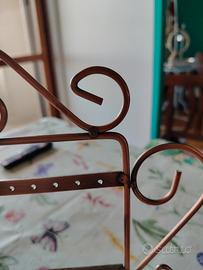 espositore porta orecchini stile vintage bronzo/ra