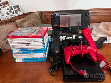 Nintendo Wii u black 32GB+pro controller +2wiimote