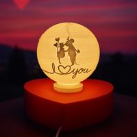 Lampada Cuore 3D Romantica