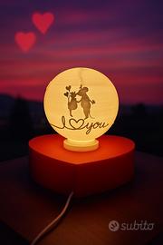 Lampada Cuore 3D Romantica