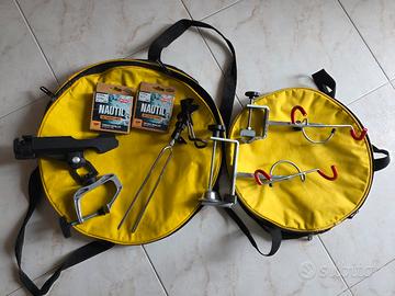 Accessori pesca borse fili reggicanne
