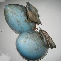 Fari Hella esterni coppia di calotte anni 50