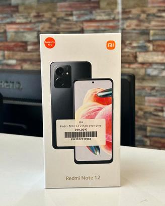 REDMI NOTE 12 256GB GREY -CON GARANZIA