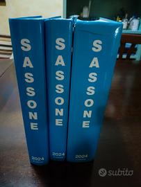 3 cataloghi francobolli sassone 2024 