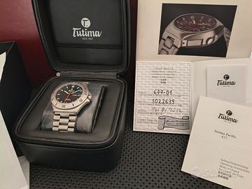 Tutima 677.01 Military 43mm vintage full set nuovo