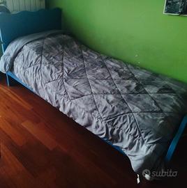 Letto bimbo/ragazzo struttura+materasso memory