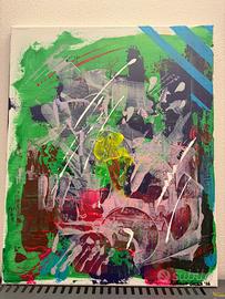 Dipinto astratto ING & GIN di A. Cacace 40x50 cm