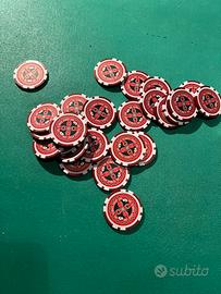 25 Fiches cips poker professionali