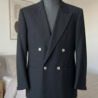 Blazer uomo nero Lana mohair tg 54