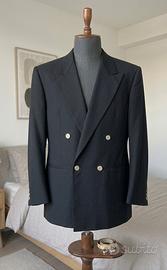 Blazer uomo nero Lana mohair tg 54