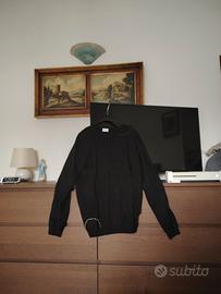 maglione Sseinse nero con dettagli 