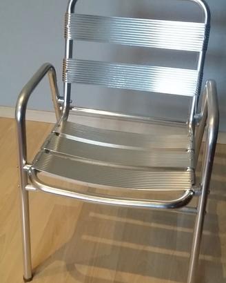 Sedia in alluminio