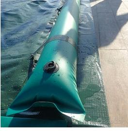 copertura piscina interrata con pompa