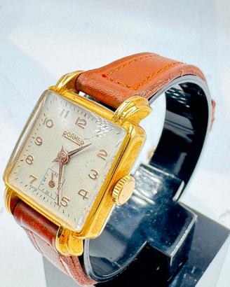 Roamer Tank Vintage anni 40 calibro MST Art Déco 