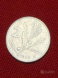 Moneta 2 lire 1955 Ape