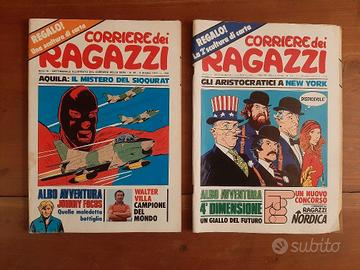 CORRIERE DEI RAGAZZI 1974.Numeri 40 e 41.GADGETS