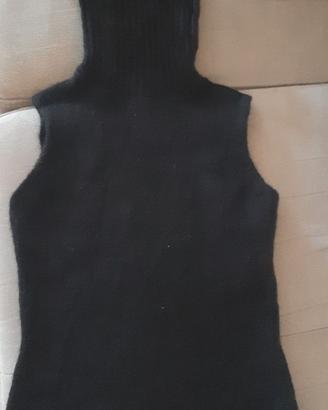 Gilet collo alto mi sto lana Mohair