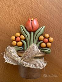 THUN vaso decorarivo con tulipano, fuori catalogo