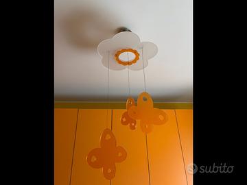 Lampadario farfalle stanzetta ragazzi