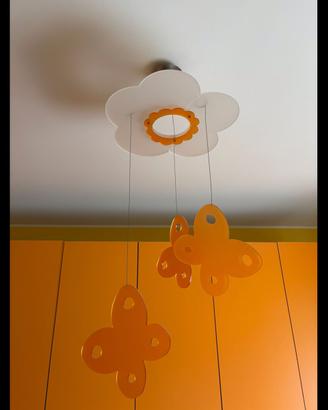 Lampadario farfalle stanzetta ragazzi