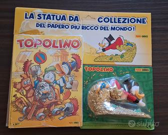 topolino 3677 + con statua zio paperone nuovo