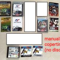 Manuali Copertine Custodie (PS2, PS1) [no dischi]